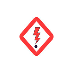 Danger High Voltage hazard warning sign attention