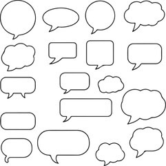 Obraz premium set of speech bubbles