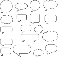 Obraz premium set of speech bubbles