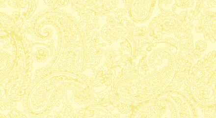 Light yellow paisley pattern