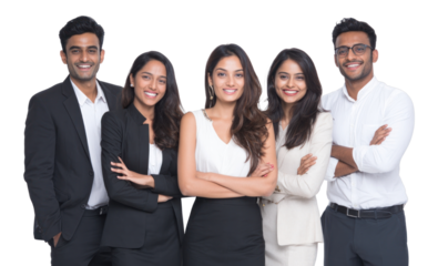 PNG Business people person together smiling.