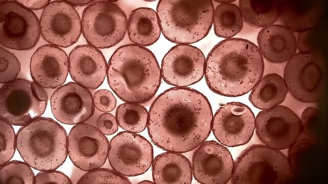 Microscopic View of Human Cells
