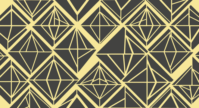 Dark triangles, tan lines in abstract pattern