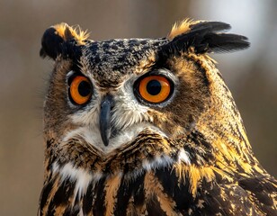 Close-up of an owl's head (1)