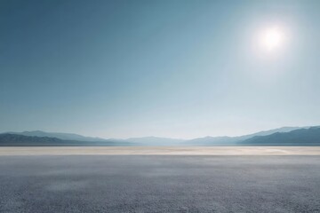 Fototapeta premium 晴れた日の水面が輝く湖の風景