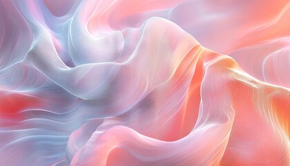 Holographic background with pastel colors and wavy lines, creating an ethereal and dreamy atmosphere