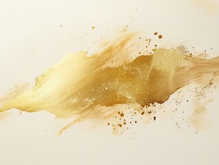 Light gold background with small and delicate golden ink splashes