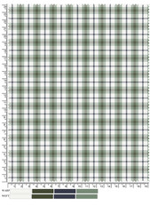 Plaid fabric pattern, blue, brown, cream, seamless for textiles, and for designing clothes, skirts or decorative fabrics. Vector illustration.
