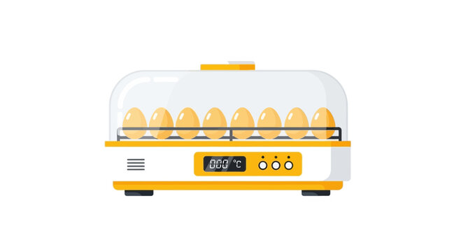 Automated eggs incubator machine with transparent cover for poultry farm