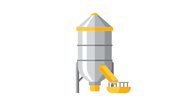 Isolated Metallic Grain Silo Structure for Agricultural Industry Needs
