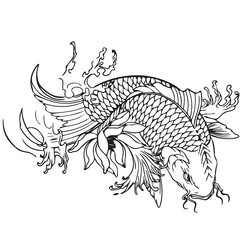 Koi fish tattoo 012