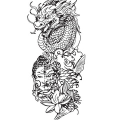 dragon tattoo monk