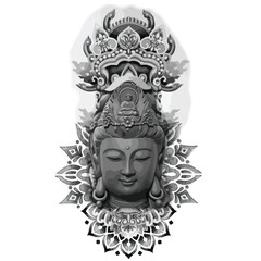Guanyin tattoo design 