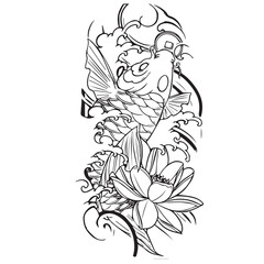 Koi fish tattoo 001