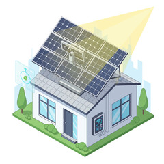 Sustainable Energy Management with Smart Solar Panel Tracker.ai on a Modern Home