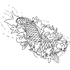 Koi fish tattoo