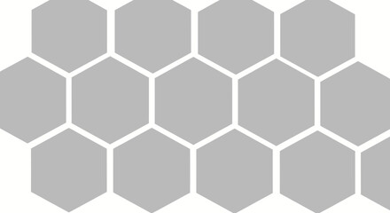 Gray hexagons tiling together