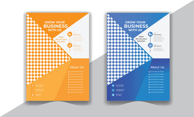 Modern Corporate Business Flyer Template For Marketing And Branding