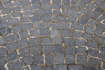 background on the background of a cobblestone road