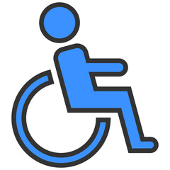 blue disability icon