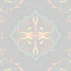 Tribal pattern seamless modern pastel minimal poster art