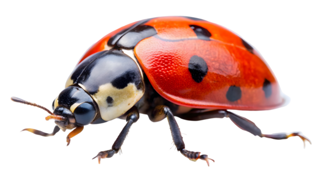 ladybug on white background - Powered by Adobe