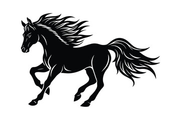 Running Horse Silhouette