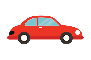 Car Illustration On White Background