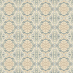 Ikat Seamless Pattern, Boho Tribal Textile Digital Paper, Hand Drawn Ethnic Fabric Design, Abstract Geometric Ikat Background for Printing and Crafts