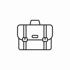portfolio handbag icon sign vector