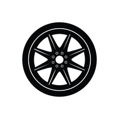 Obraz premium car wheel isolated on white