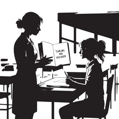 Education Concept Icon: Idea Light Bulb Over Open Book Vector