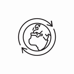around the world icon sign vector