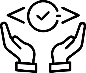 ethics vector icon on white or transparent background. trust or reliable or faith icons items. Stroke icon collections. Editable Stroke icon collection.