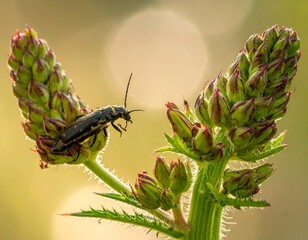 Close-up of beetle on plant