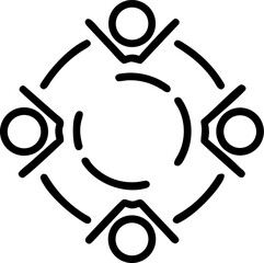 reliance vector icon on white or transparent background. trust or reliable or faith icons items. Stroke icon collections. Editable Stroke icon collection.