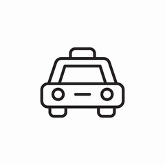 taxi car icon sign vector