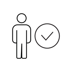 icons. icons of a finished work. finished work. done. a black and white icon with lines. different shapes with a completed task. a completed task.