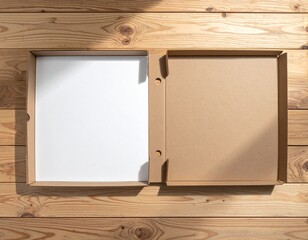 open pizza box mockup