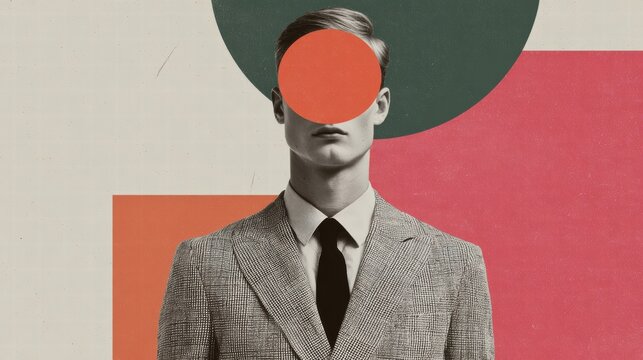 Artistic abstract face symbolising psychological detachment and loss of self.