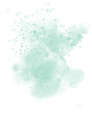 Watercolor stain decoration