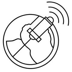 Global Communication Network Satellite Orbiting Earth with Wireless Connectivity and Technological Advancement Outline Design
