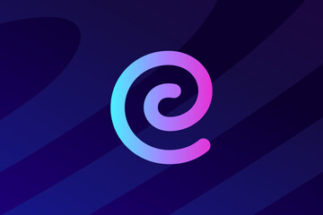 Letter E logo icon design template elements