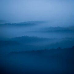 Obraz premium Misty Mountain View.
