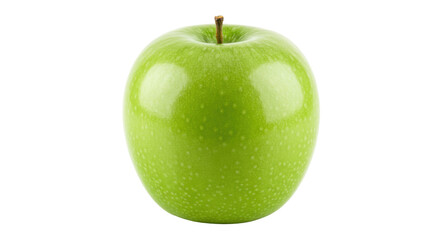 Fresh Granny Smith apple isolated on transparent background, green fruit rich in vitamins for healthy eating and cooking PNG