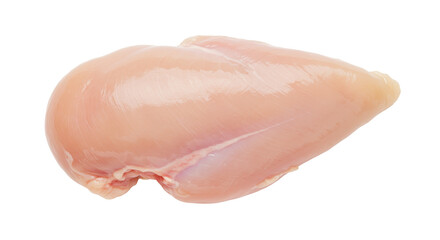 Raw chicken breast fillet isolated PNG, fresh poultry meat for healthy cooking and protein diet on transparent background