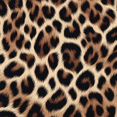Leopard Skin Texture Pattern Vector. Seamless Animal Wildlife Skin Pattern. Leopard Fur Camouflage Background, subtle look for wallpaper and apparel.