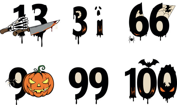 Halloween Numbers Collection