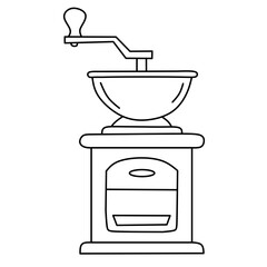 simple coffee making equipment icons