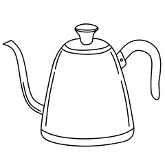 simple coffee making equipment icons